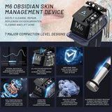 This multi-functional beauty device is suitable for sensitive skin. It can painlessly exfoliate, remove blackheads, tighten the skin around the eyes, and perform non-invasive oxygen injection.