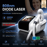 Mini Portable Diode Laser | 5kW Painless Hair Rem, All Skin
