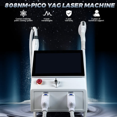 2-in-1 Salon-Level Beauty Device, Permanent Hair Removal + Picosecond Facial | Erase Unwanted Hair & Tattoos, Remove Dark Spots, Brighten Skin at Home For Men & Women, All Skin Types