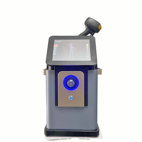 Diode Laser Hair Removal Device, Ice-handle Painless Permanent Hair Removal Equipment, Home Salon Hair Removal Device