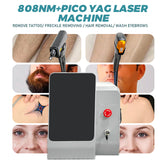 Salon-Grade 2-in-1 Laser: 808nm Hair Removal + Picosecond Skin Care for Home & Clinic