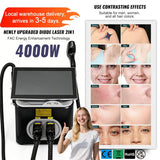 2-in-1 Laser Hair & Tattoo Removal, 4 Wavelength Ice Painless