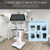Professional Laser Beauty Cart | Silent Rollers, Sturdy & Durable