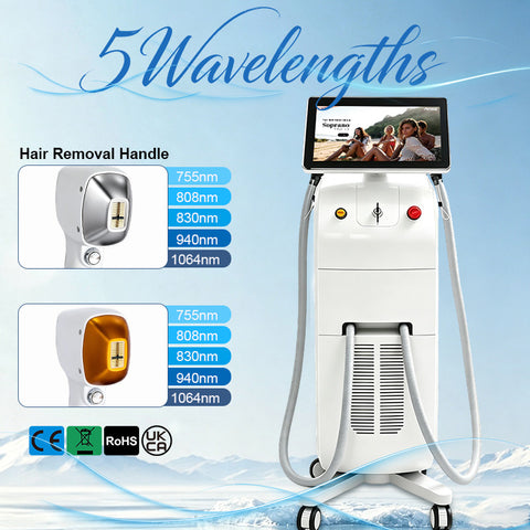 Standing 808 Soprano | Pain-Free Diode Laser for Face & Legs