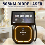 Black Aurora Single Hair Removal, Professional 4-Wavelength Diode Laser Hair Removal Device - Painless & Permanent Hair Removal for All Skin Tones, Full Body Use for Men & Women