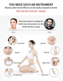 2-in-1 Professional Salon Laser Hair Removal Device, Ice-point Hair Removal, Permanent Removal of Melanin