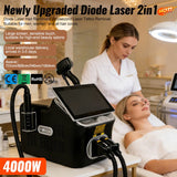 2-in-1 Laser Hair & Tattoo Removal, 4 Wavelength Ice Painless