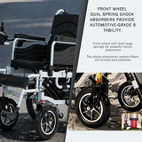 Foldable Electric Wheelchair | Lightweight, 4 Battery Opts