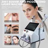 2-in-1 Salon-Level Beauty Device, Permanent Hair Removal + Picosecond Facial | Erase Unwanted Hair & Tattoos, Remove Dark Spots, Brighten Skin at Home For Men & Women, All Skin Types