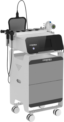 deepba INDIBA 448KHZ RF Tecar Therapy Machine Portable Temperature Control Tecar Terapi Pain Relief Machine 360 Rotation Sports Injury Pain Reduce Skin Lifting