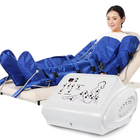 Blue Pressure Suit, 3-in-1 Pressure Therapy Electrotherapy Device + Air Pressure + Far Infrared Professional Clothing