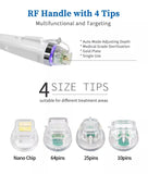 Gold RF Microneedle | Dual Handle for Wrinkles & Pores