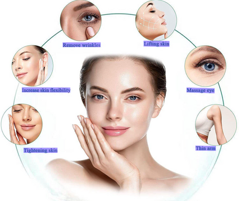 6-in-1 Fat Burning Device, Vacuum Cavitation Machine 40K Cavi Anti-cellulite Massager Fat Burner Weight Loss Cellulite Remover Body Sculpting Machine 6 in 1